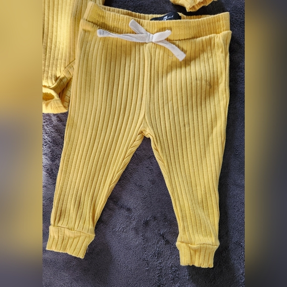 7 For All Mankind 2pc Infant Unisex Set-yellow - Picture 7 of 11